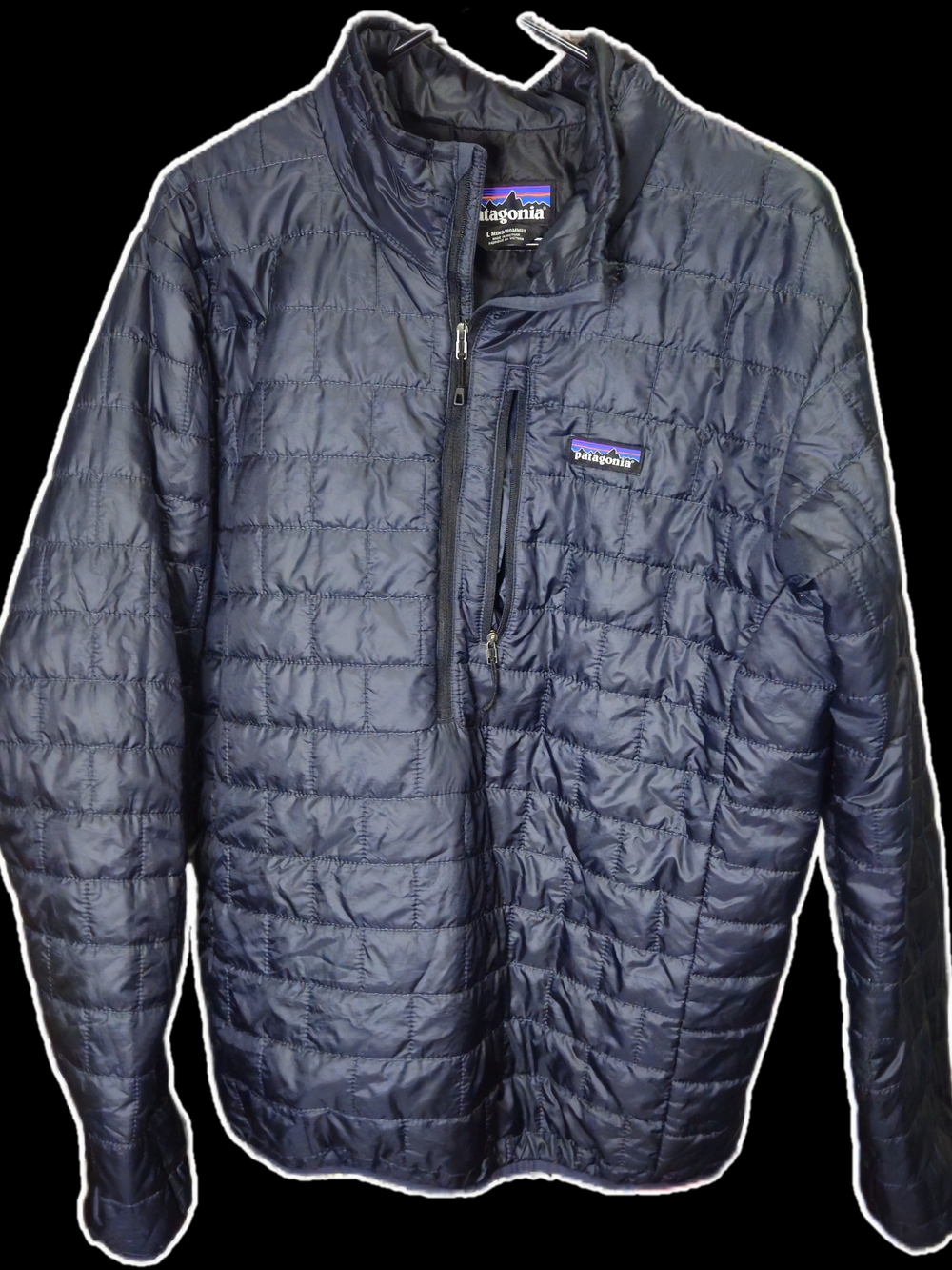 Patagonia Navy Quilted Lightweight Puffer Jacket
